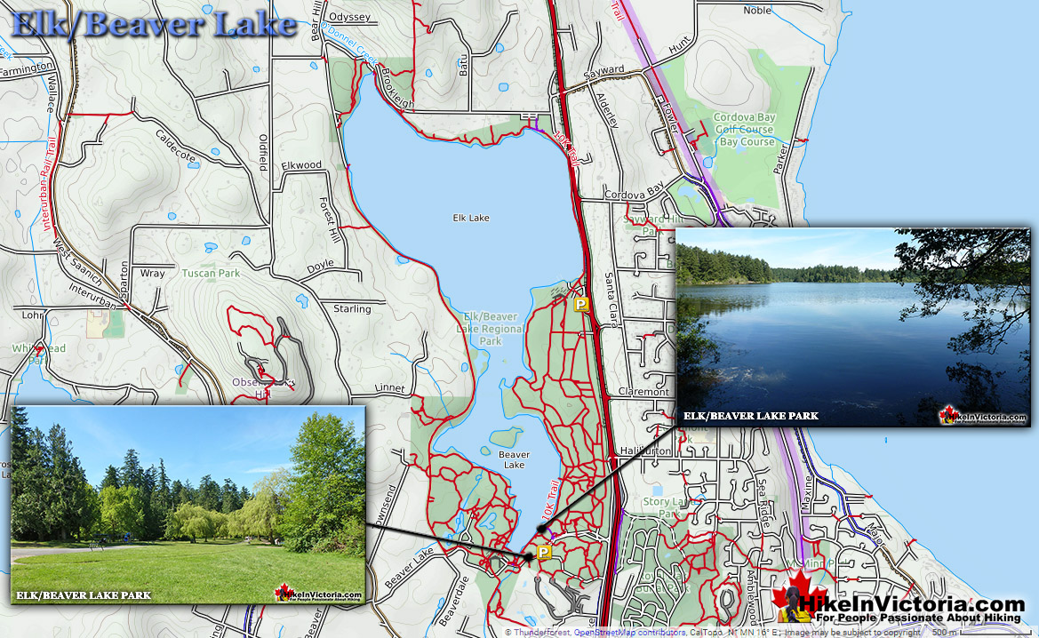 Elk/Beaver Lake Trail Map