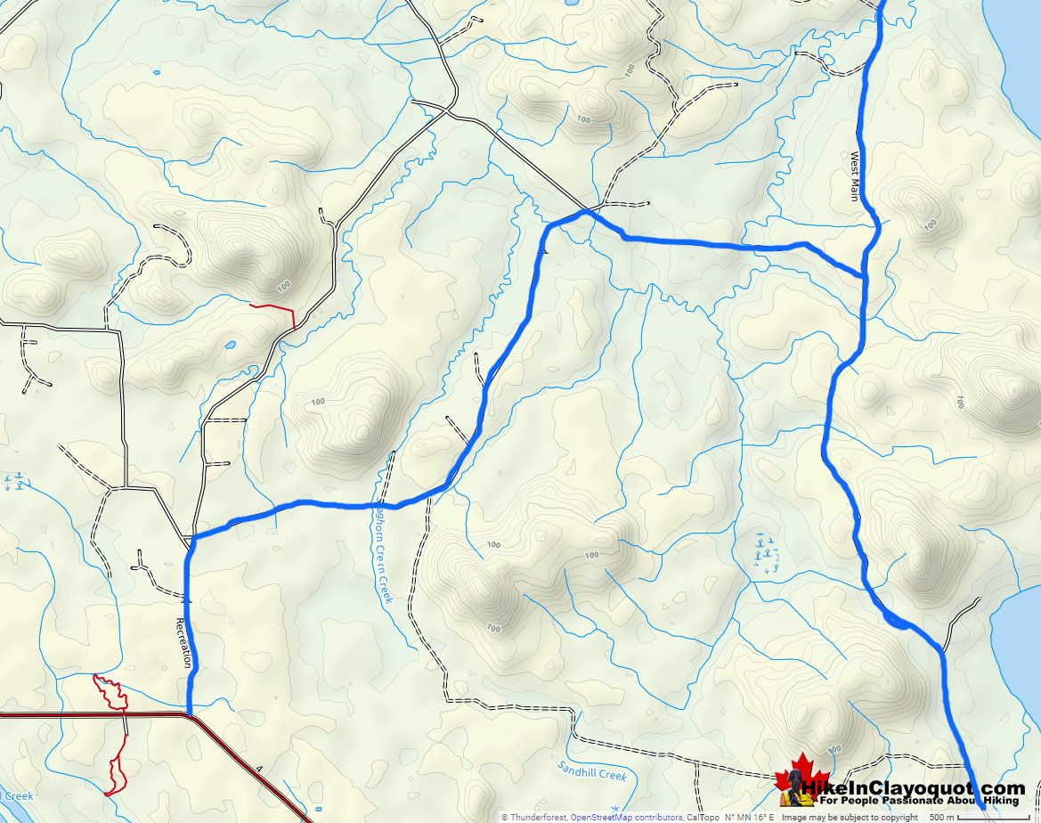 Virgin Falls Directions Map 5