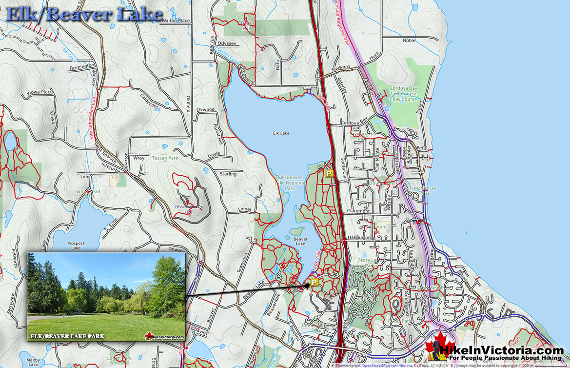 Elk/Beaver Lake Directions Map