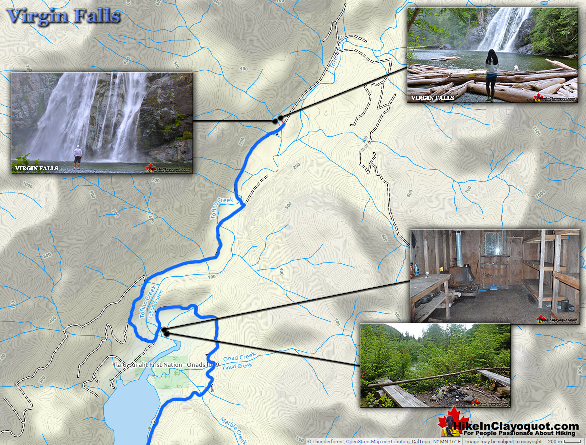 Virgin Falls Driving Directions Map